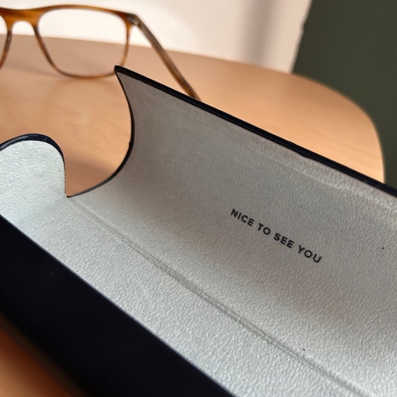 Warby Parker Fletcher eyeglass frames, light brown - Picture 5 of 6